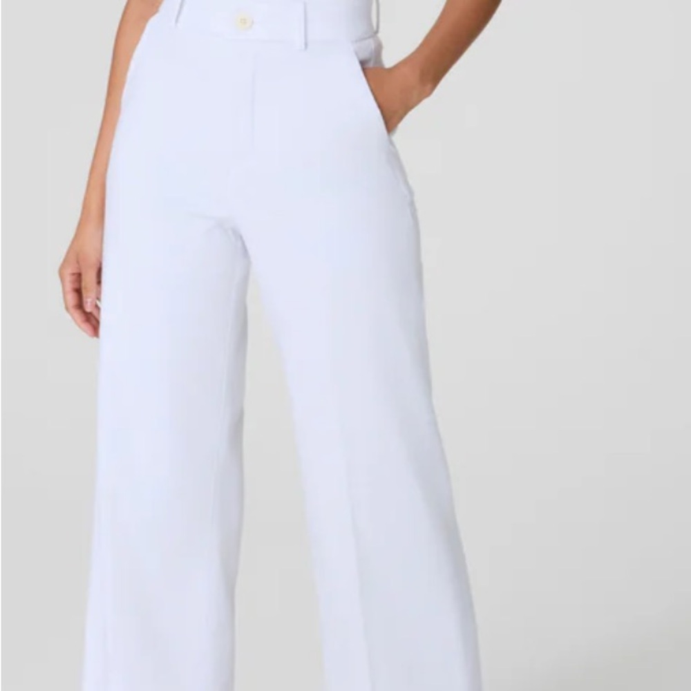 SPANXsupersmooth™ Stretch Twill Cropped Wide Leg Pant!